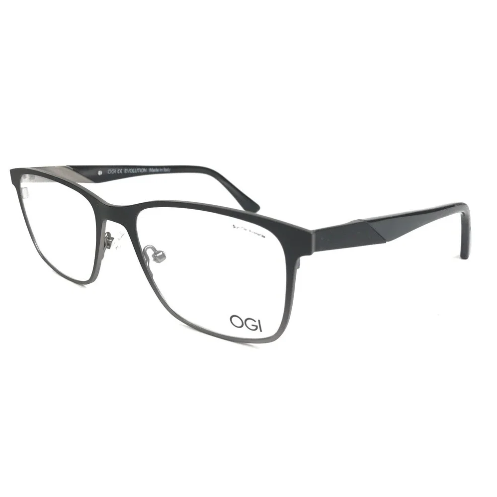 OGI Eyeglasses Frames EVOLUTION 4325/2226 Black Gray Square Full Rim 54-18-150